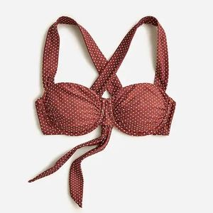 ❗❗GOING❗❗NWT J Crew Ruched Underwire Bikini Top